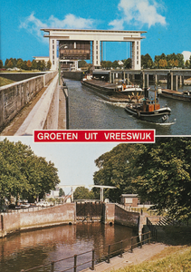130313 Tweeluik met gezichten te Vreeswijk (Nieuwegein):-de Prinses Beatrixsluis;-de Oude Sluis.